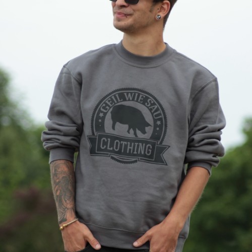 Sweater Geil wie Sau Steel Grey Sweater Geil wie Sau Steel Grey