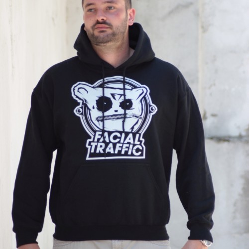 Hoodie Facial Traffic Logo Schwarz Hoodie Facial Traffic Logo Schwarz